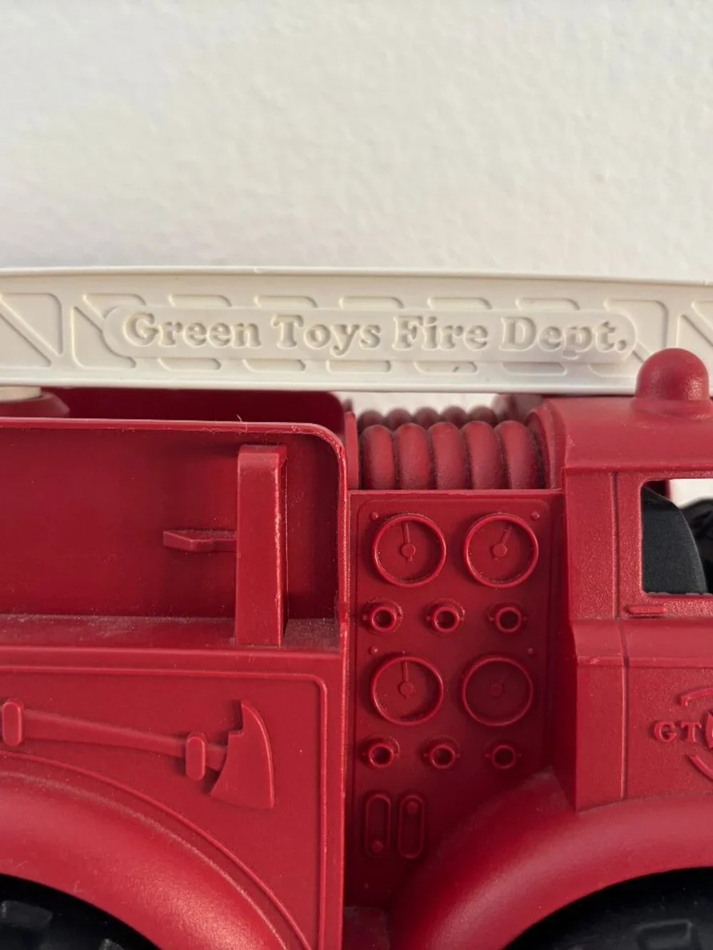 Fire Truck Toy - Moving Ladder - Baby Toy - Toddler Toy - Green Toys
